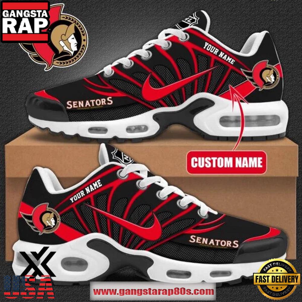 Custom Name Ottawa Senators NHL Air Max Plus Shoes Gifts For Fan