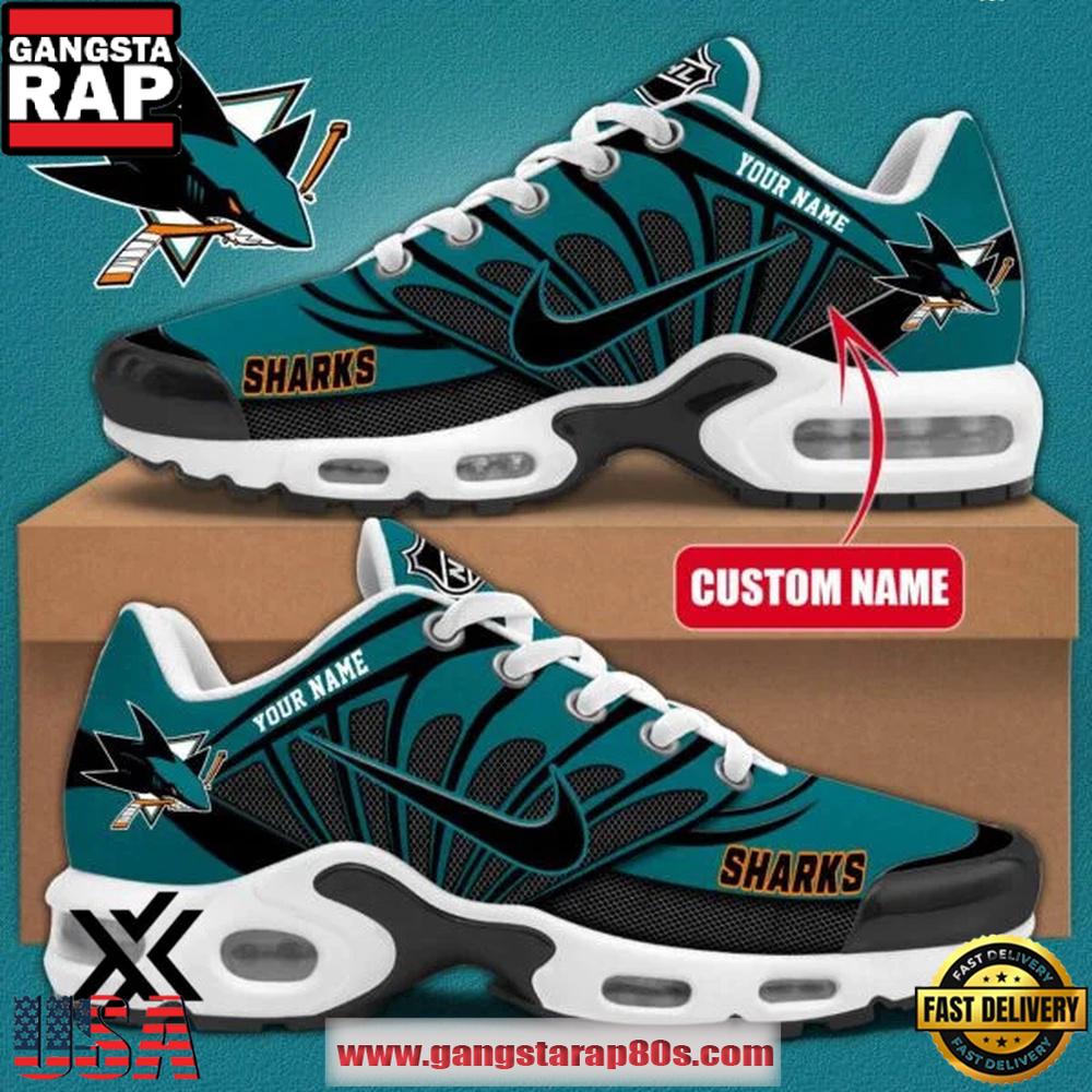 Custom Name San Jose Sharks NHL Air Max Plus Shoes Gifts For Fan