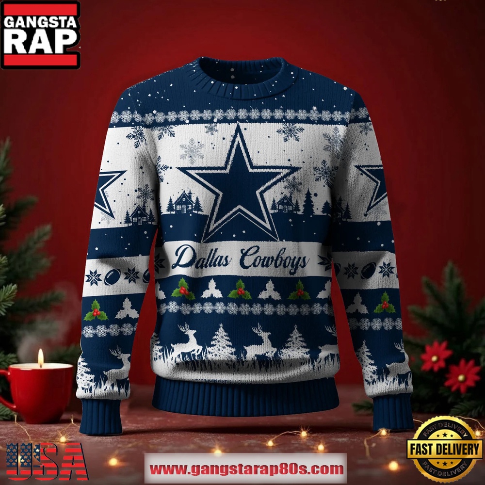 Dallas Cowboys NFL Holiday Spirit Ugly Christmas Sweater
