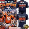 Denver Broncos 2025 AFC West Division Champions Locker Room Trophy Collection T-Shirt 2 Denver Broncos 2025 AFC West Division Champions Locker Room Trophy Collection T-Shirt