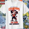 Denver Broncos Mascot NFL AFC West Champions 2025 Ten Years One Conquer T-Shirt