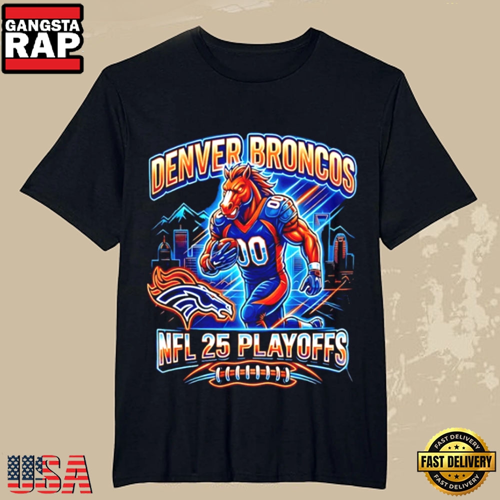 Denver Broncos NFL 2025 Playoff Footbal T Shirt Denver Broncos NFL 2025 Playoff Footbal T Shirt