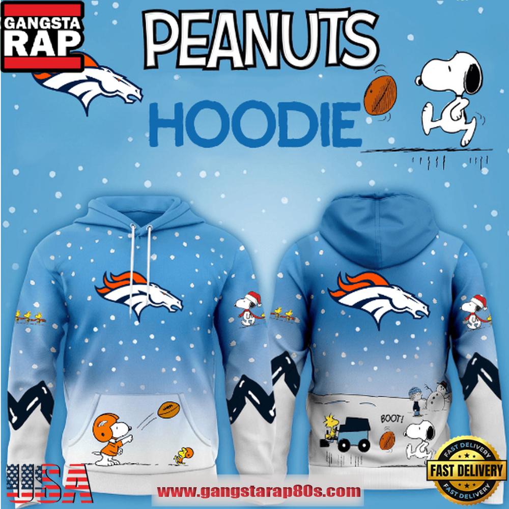 Denver Broncos NFL x Peanuts Christmas Unisex Hoodie Denver Broncos NFL x Peanuts Christmas Unisex Hoodie