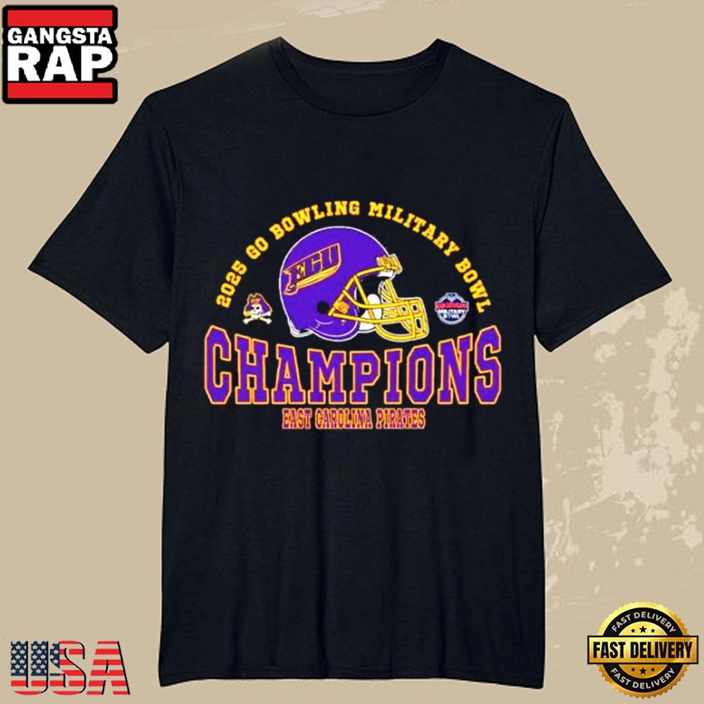 East Carolina Pirates Football Wins 2025 Military Bowl T Shirt
