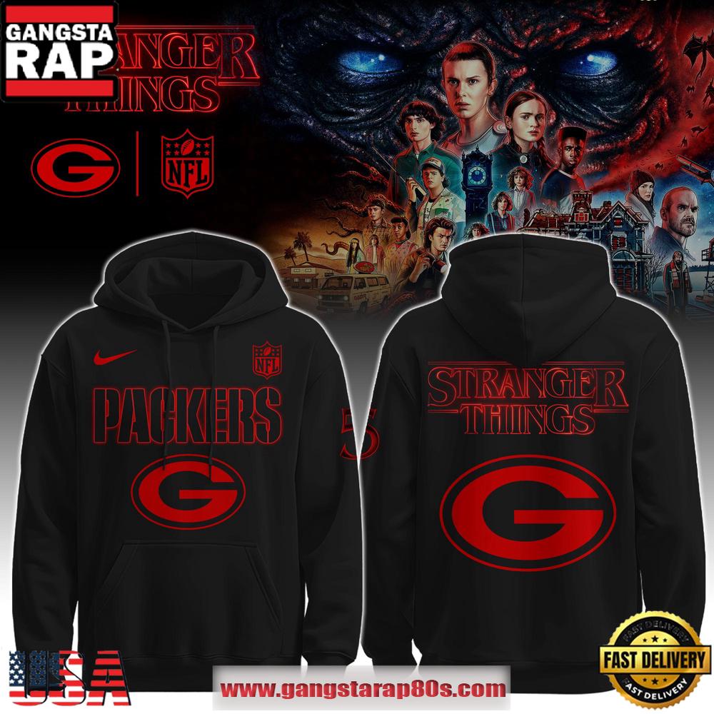 Green Bay Packers NFL x Strangethings Limited Editions Unisex Hoodie