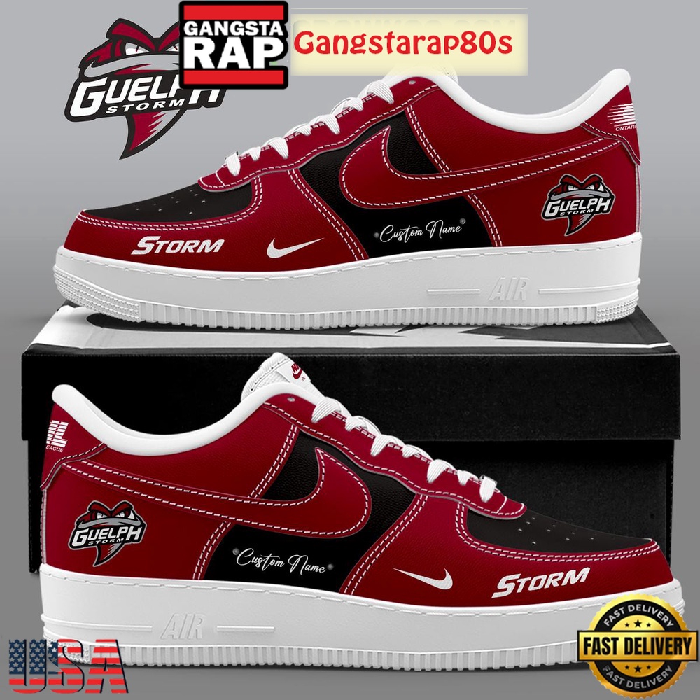 Guelph Storm Hockey New Season 2026 Custom Air Force 1 Running Sneakers Shoes