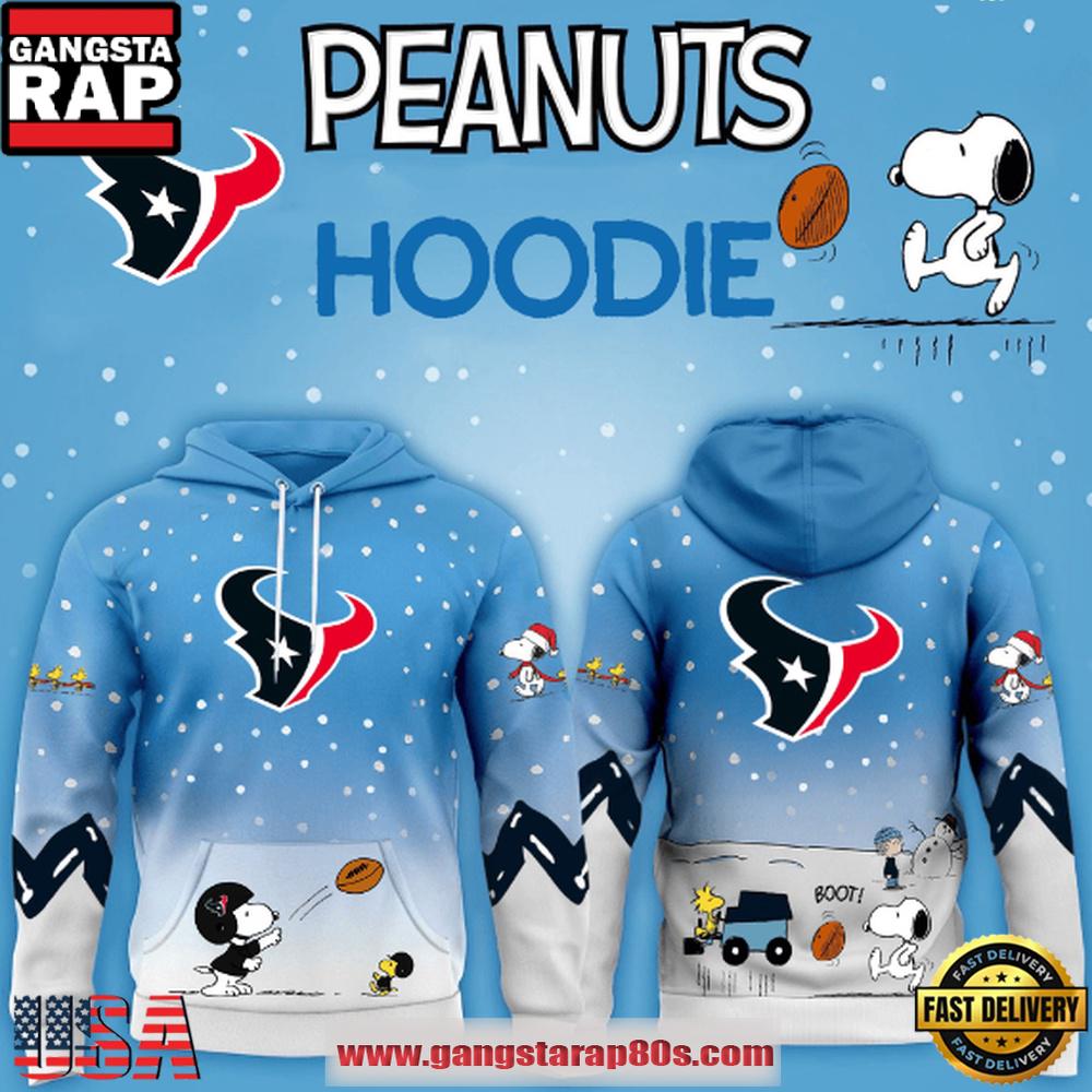 Houston Texans NFL x Peanuts Christmas Unisex Hoodie Houston Texans NFL x Peanuts Christmas Unisex Hoodie