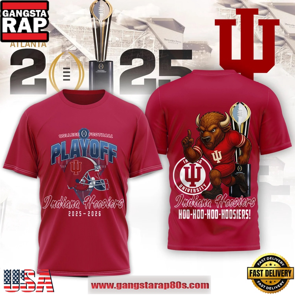 Indiana Hoosiers NCAA College Football Playoff 2025-26 T Shirt