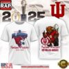 Indiana Hoosiers NCAA College Football Playoff 2025-26 T Shirt-White 3 Indiana Hoosiers NCAA College Football Playoff 2025-26 T Shirt-White