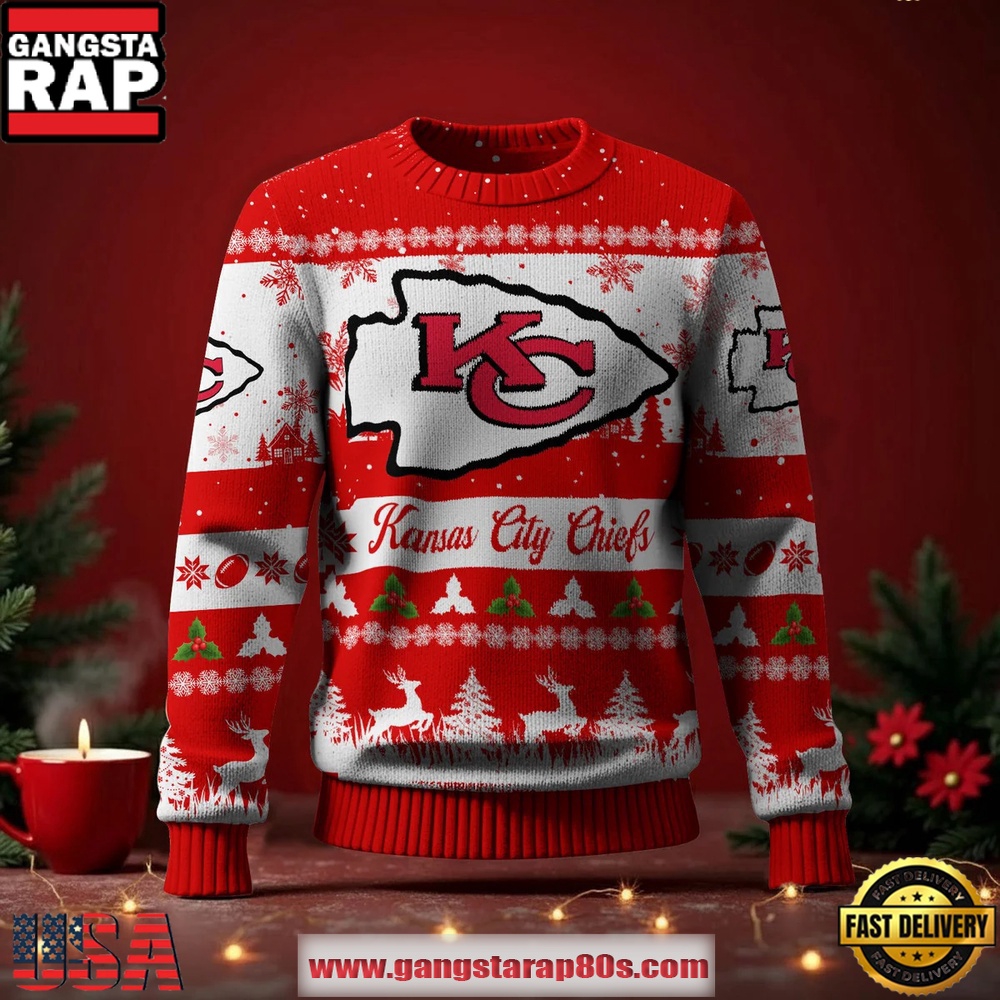 Kansas City Chiefs NFL Holiday Spirit Ugly Christmas Sweater
