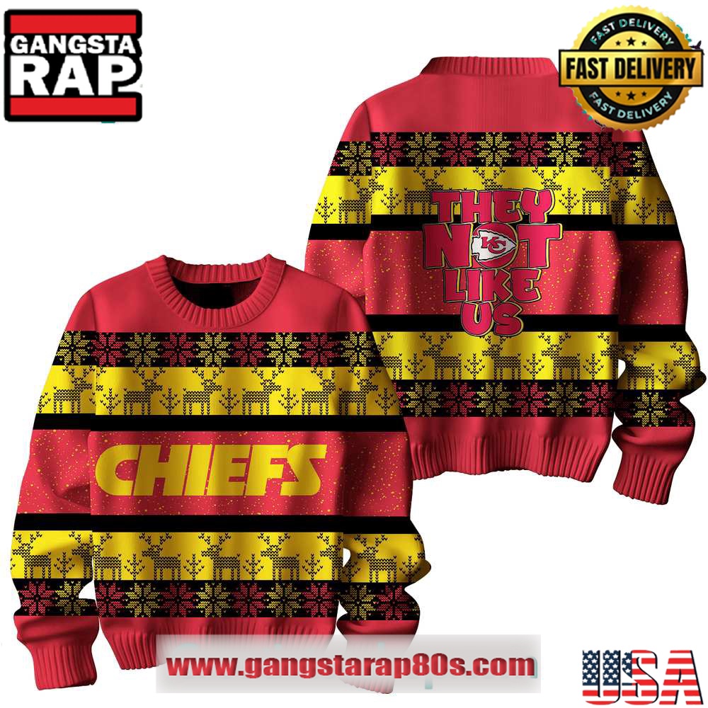 Kansas City Chiefs They Not Like Us Ugly Xmas Sweater