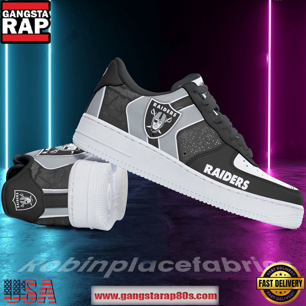 Las Vegas Raiders AF 1 Running Sneakers Shoes