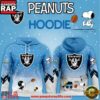 Las Vegas Raiders NFL x Peanuts Christmas Unisex Hoodie