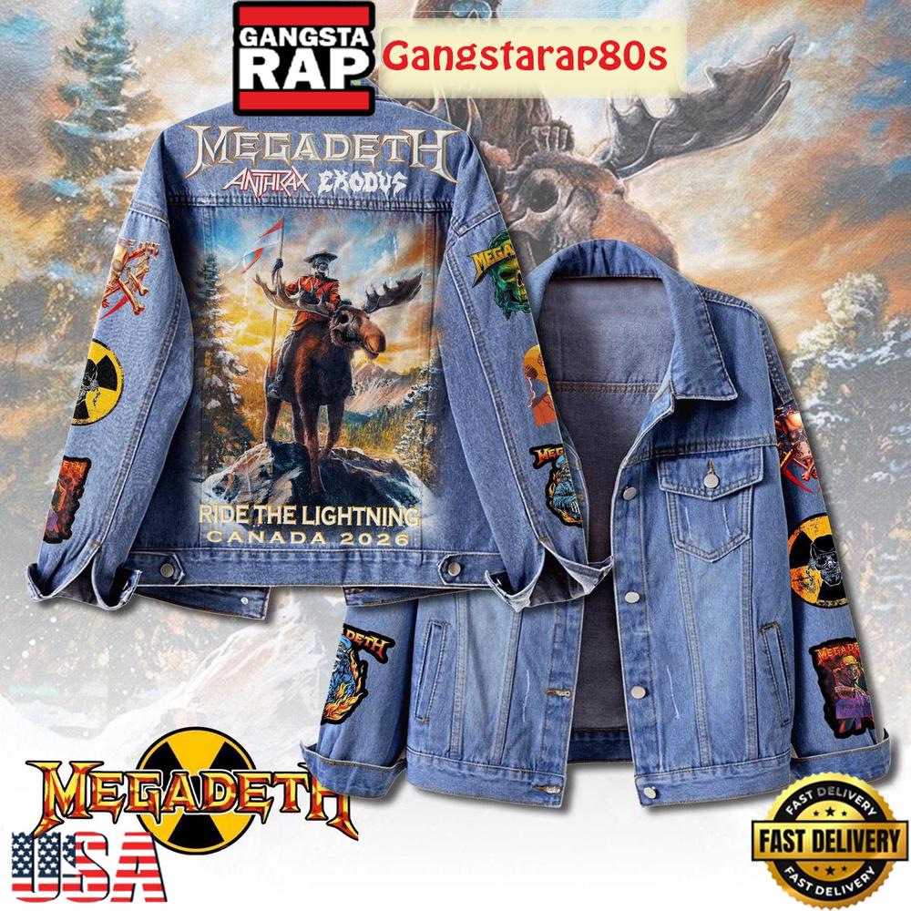 Megadeth Ride The Lightning Canada 2026 Limited Edition Denim Jacket