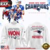 New England Patriots 2025 AFC East Division Champions Sweatshirt-White