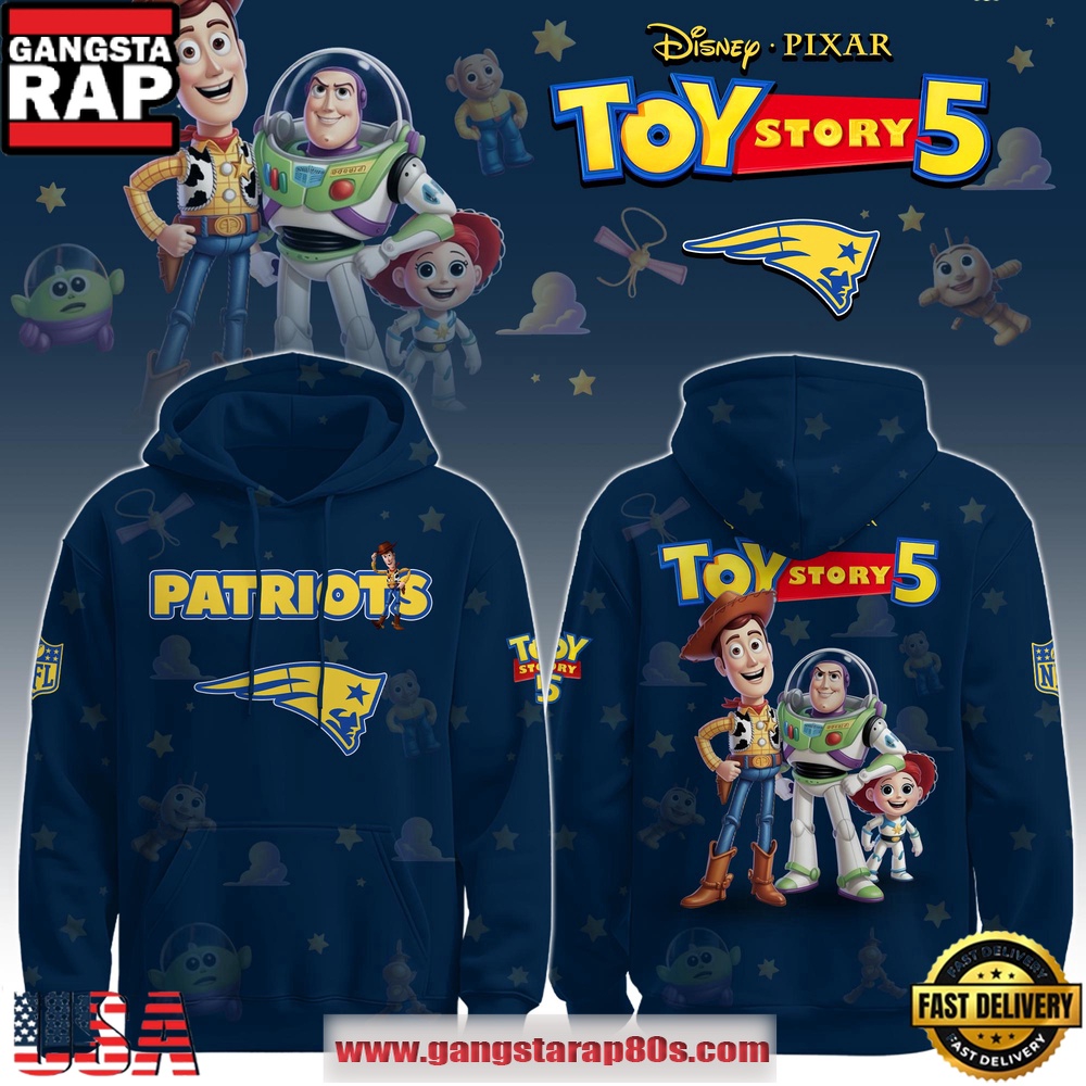 New England Patriots NFL x Toy Story 5 Limited Edition Hoodie Shirt
