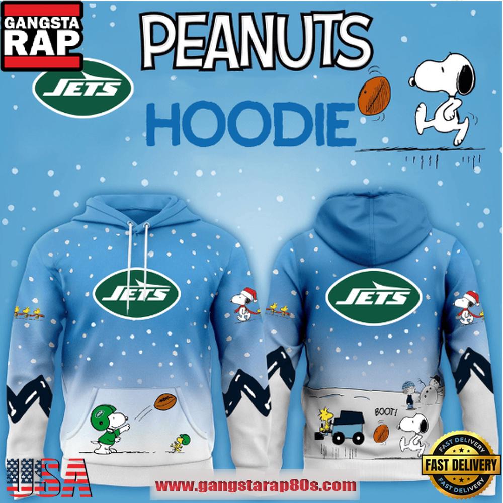 New York Jets NFL x Peanuts Christmas Unisex Hoodie