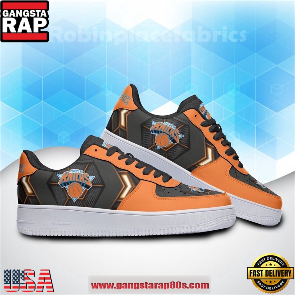 New York Knicks Air Force 1 Running Sneakers Shoes New York Knicks Air Force 1 Running Sneakers Shoes