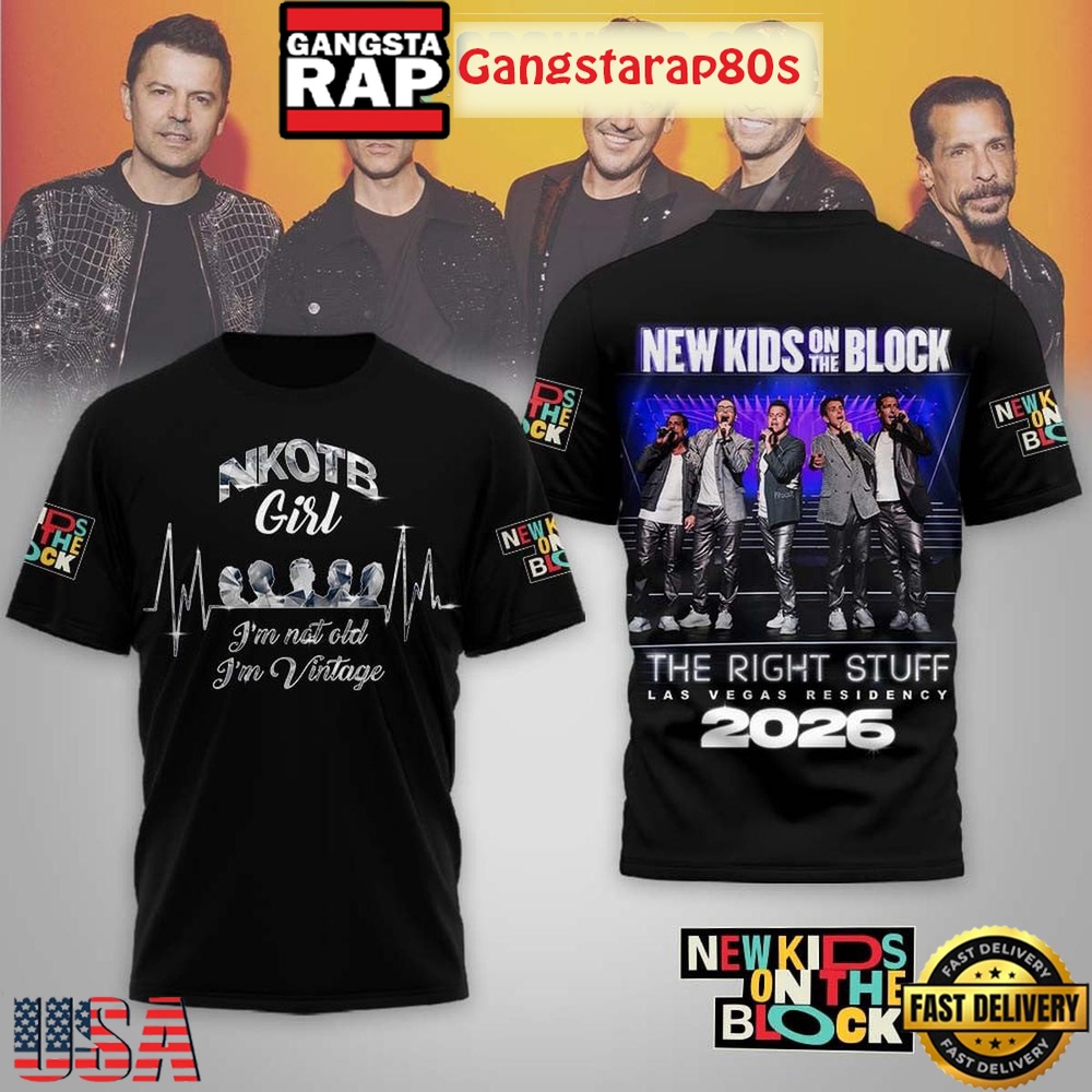 NKOTB The Right Stuff 2026 Tour TShirt NKOTB The Right Stuff 2026 Tour TShirt