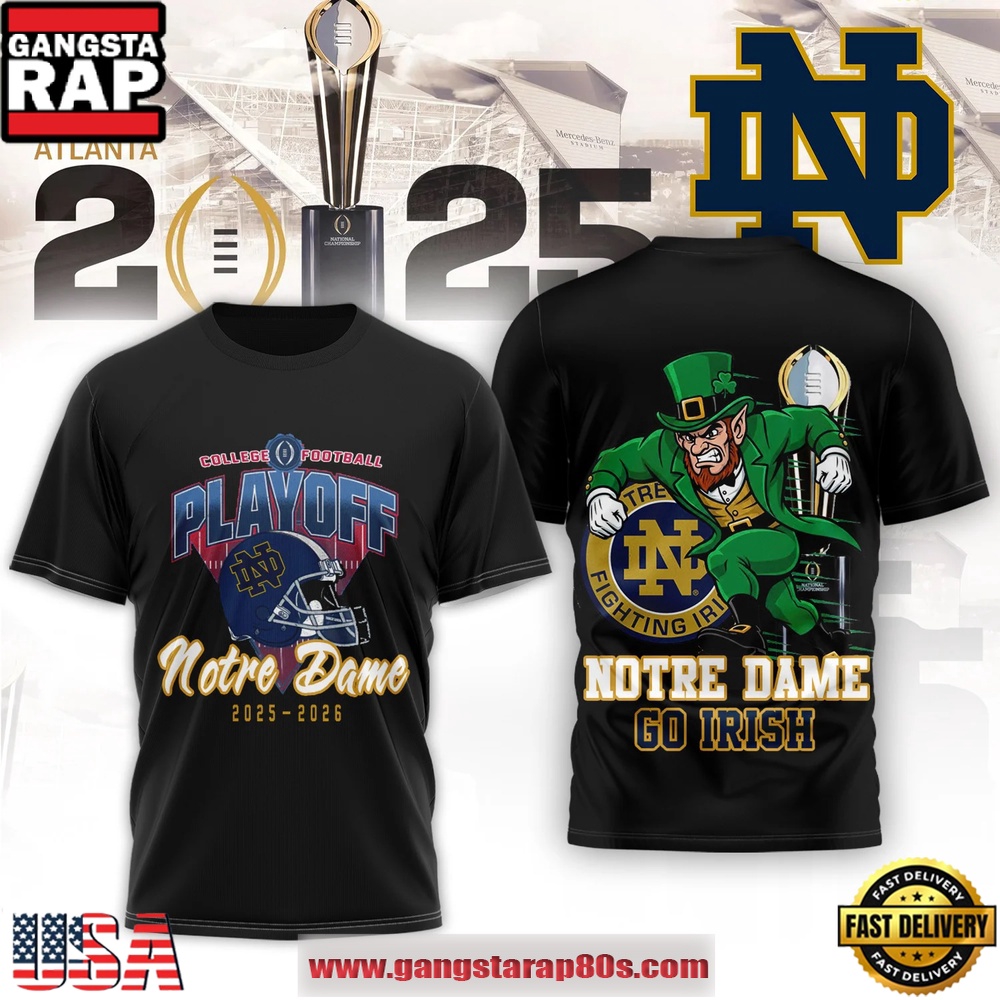 Notre Dame NCAA College Football Playoff 2025-26 T Shirt
