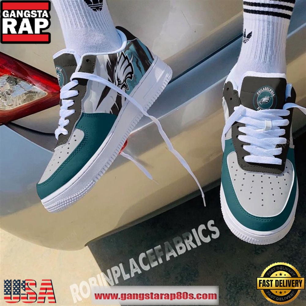 Philadelphia Eagles Limited Edition Air Force 1 Running Sneakers Shoes