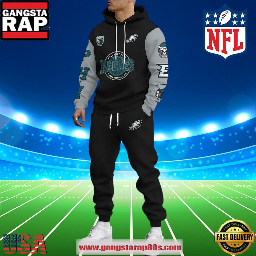 Philadelphia Eagles NFL Holiday Christmas Hoodie Joggers Set