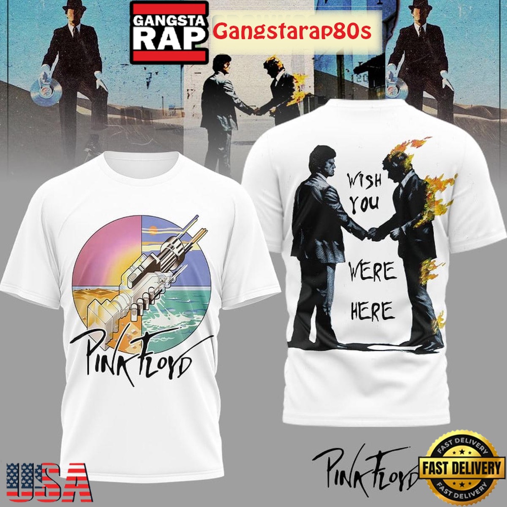 Pink Floyd Wish You Were Here 3D Shirt-White