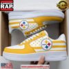 Pittsburgh Steelers NFL Custom White Yellow Design Air Force 1 Sneakers Shoes 3 Pittsburgh Steelers NFL Custom White Yellow Design Air Force 1 Sneakers Shoes