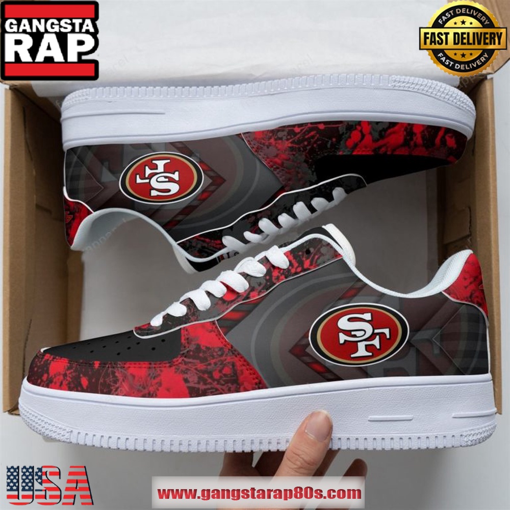 San Francisco 49ers Football Unique Sports Design Air Force 1 Sneakers Shoes San Francisco 49ers Football Unique Sports Design Air Force 1 Sneakers Shoes