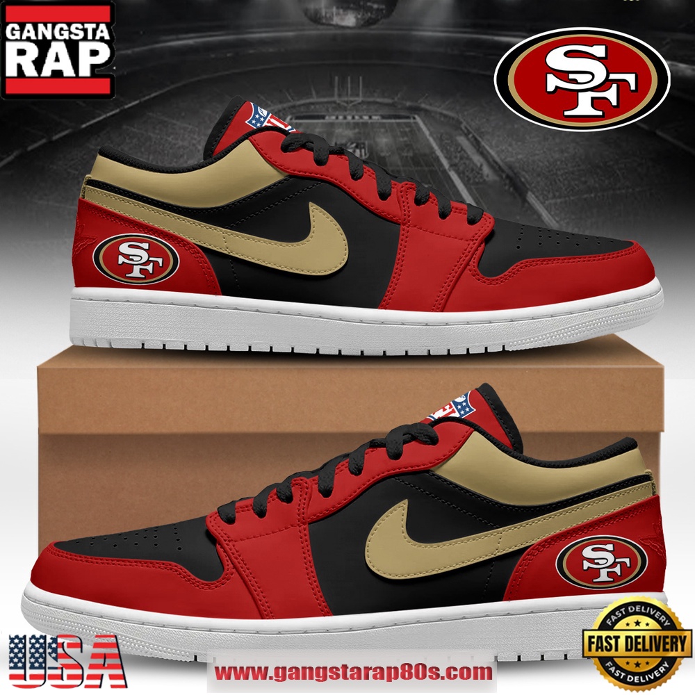 San Francisco 49ers NFL Legacy Premium Running Sneakers Shoes