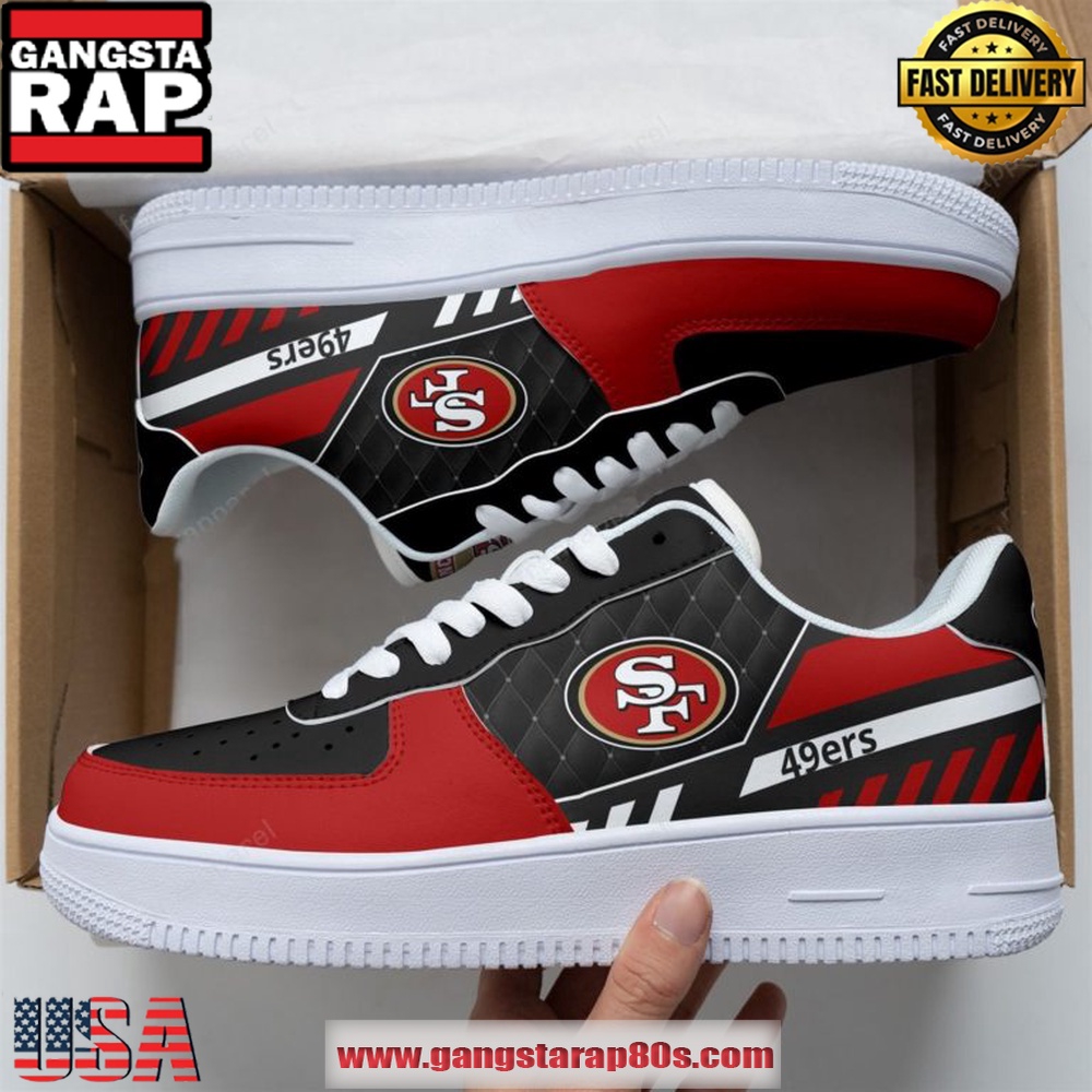 San Francisco 49ers NFL Unique Design Air Force 1 Sneakers Shoes San Francisco 49ers NFL Unique Design Air Force 1 Sneakers Shoes