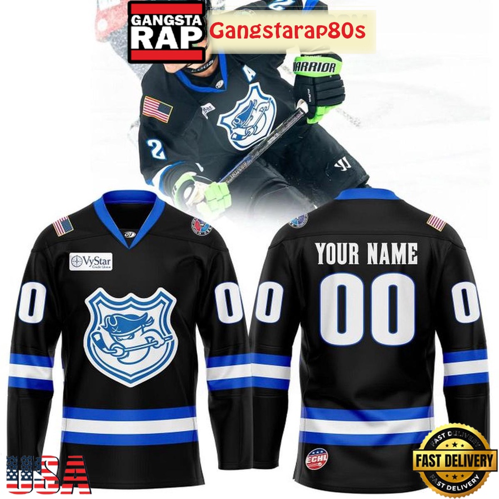 Savannah Ghost Pirates x Law Enforcement Appreciation Custom Hockey Jersey