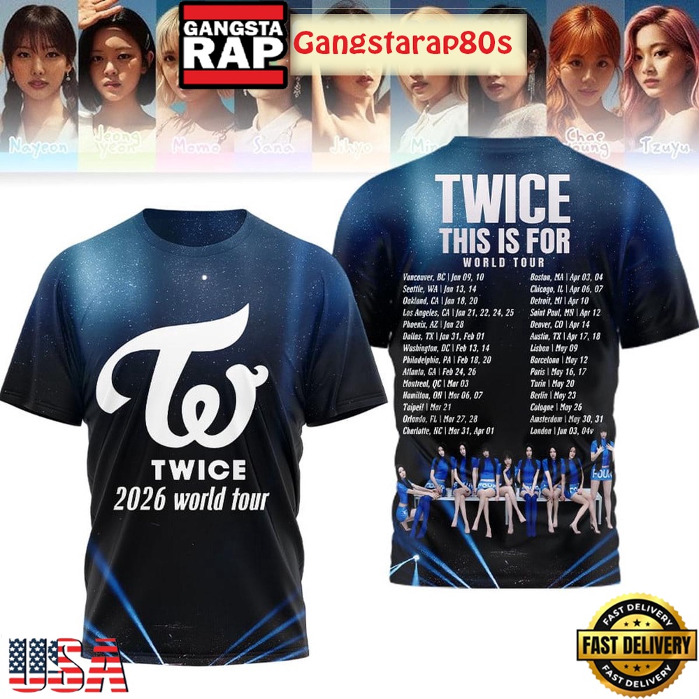 Twice This Is For World Tour 2026 All Over Print Shirt