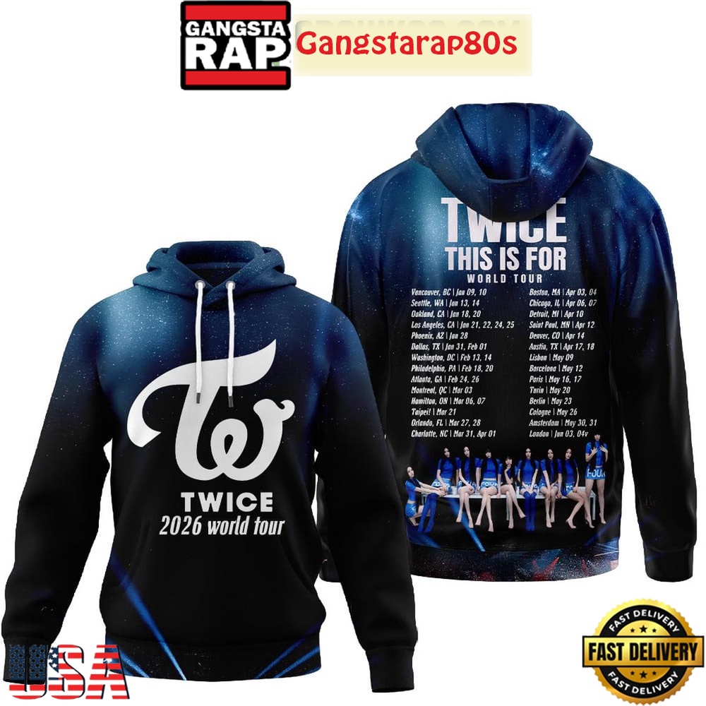 Twice This Is For World Tour 2026 Unisex Hoodie