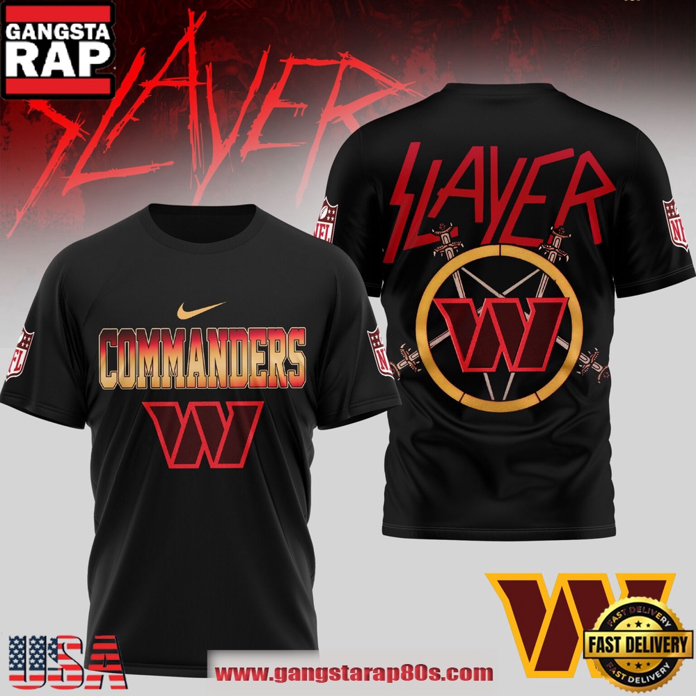 Washington Commanders NFL Slayer 3D Shirt