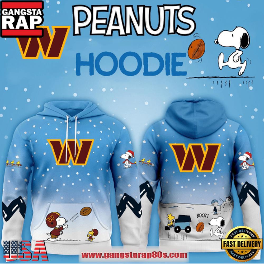 Washington Commanders NFL x Peanuts Christmas Unisex Hoodie