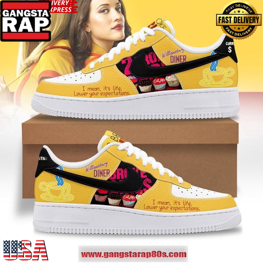 2 Broke Girls Nike New Edition Air Force 1 Sneakers Shoes