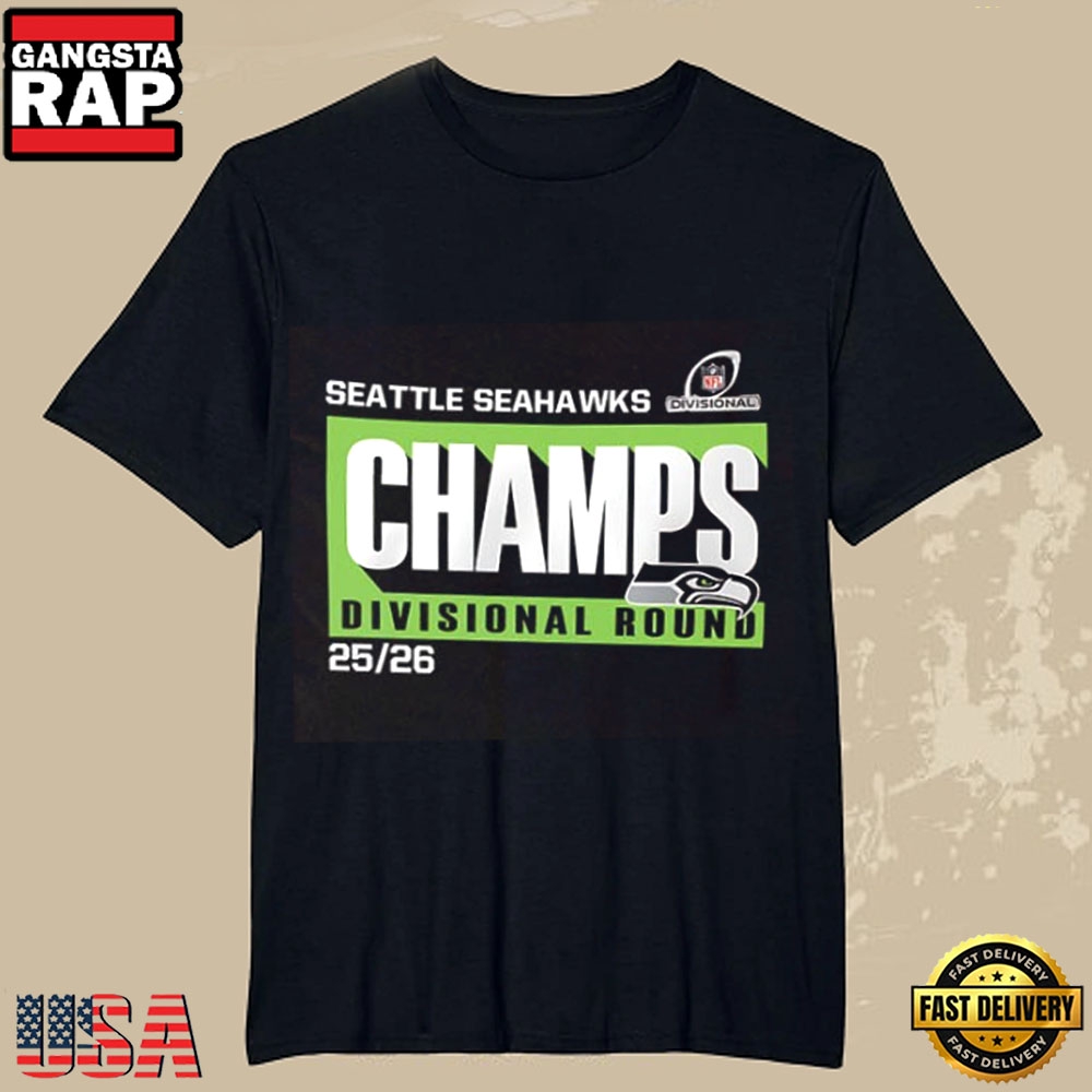 2025–2026 Seattle Seahawks NFC Divisional Round Champions T-Shirt
