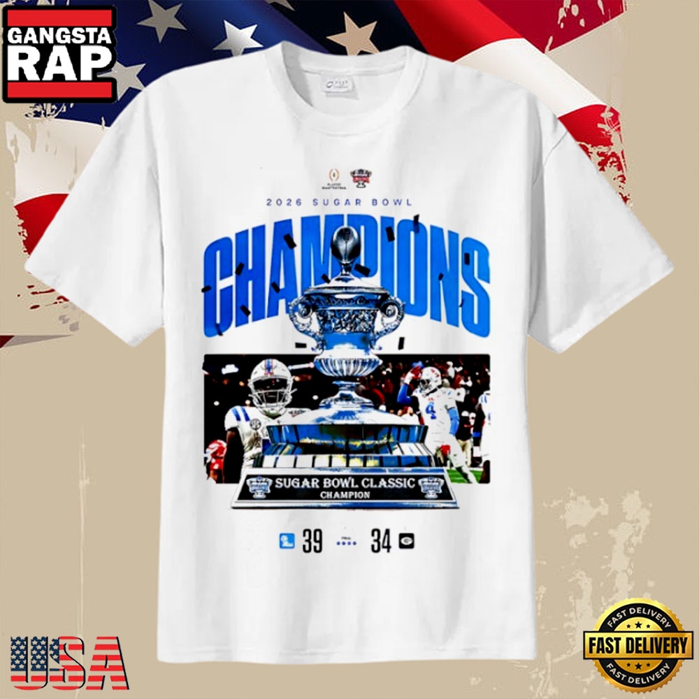 Allstate Sugar Bowl 2026 CFP Quarterfinal Champions Ole Miss Rebels T-Shirt