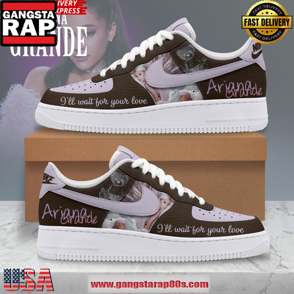 Ariana Grande Wait For Your Love Air Force 1 Sneakers Shoes