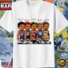 Back To Back 3-Peat Spurs NBA Player Cartoon Mavs Lakers T-Shirt