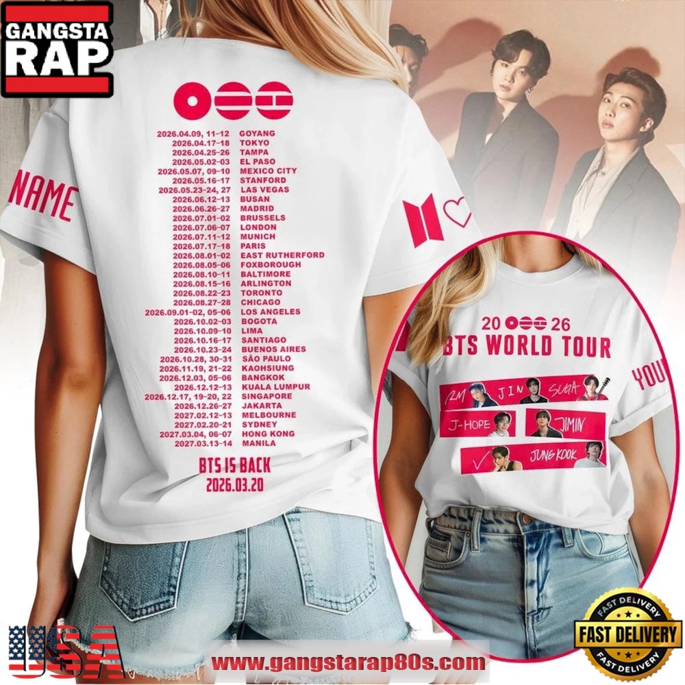 BTS World Tour 2026 Womens 3D Shirt BTS World Tour 2026 Womens 3D Shirt