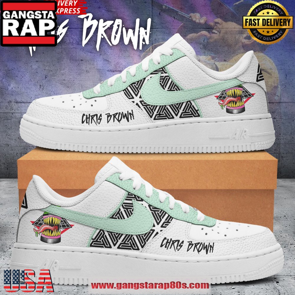 Chris Brown Evolution Tour Air Force 1 Sneakers Shoes