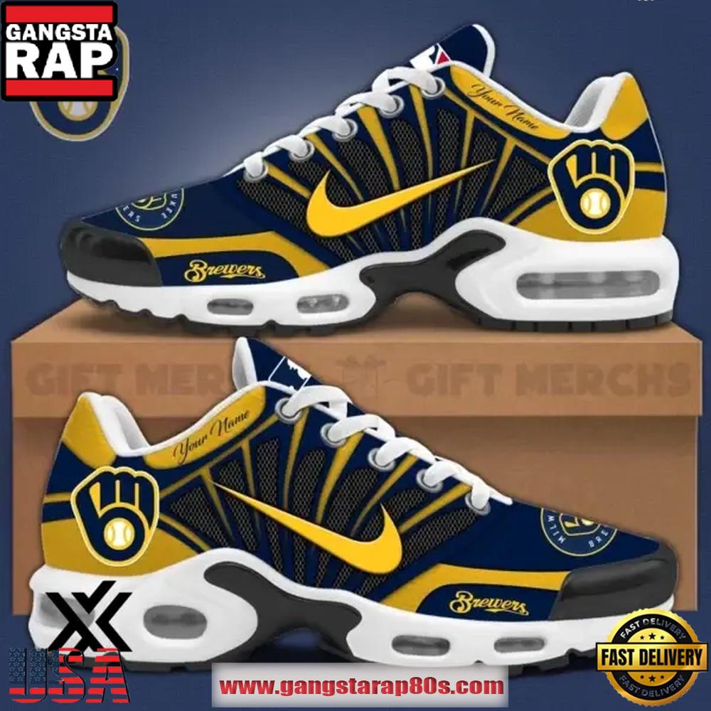 Custom Name Milwaukee Brewers MLB Air Max Plus Shoes Gifts For Fan