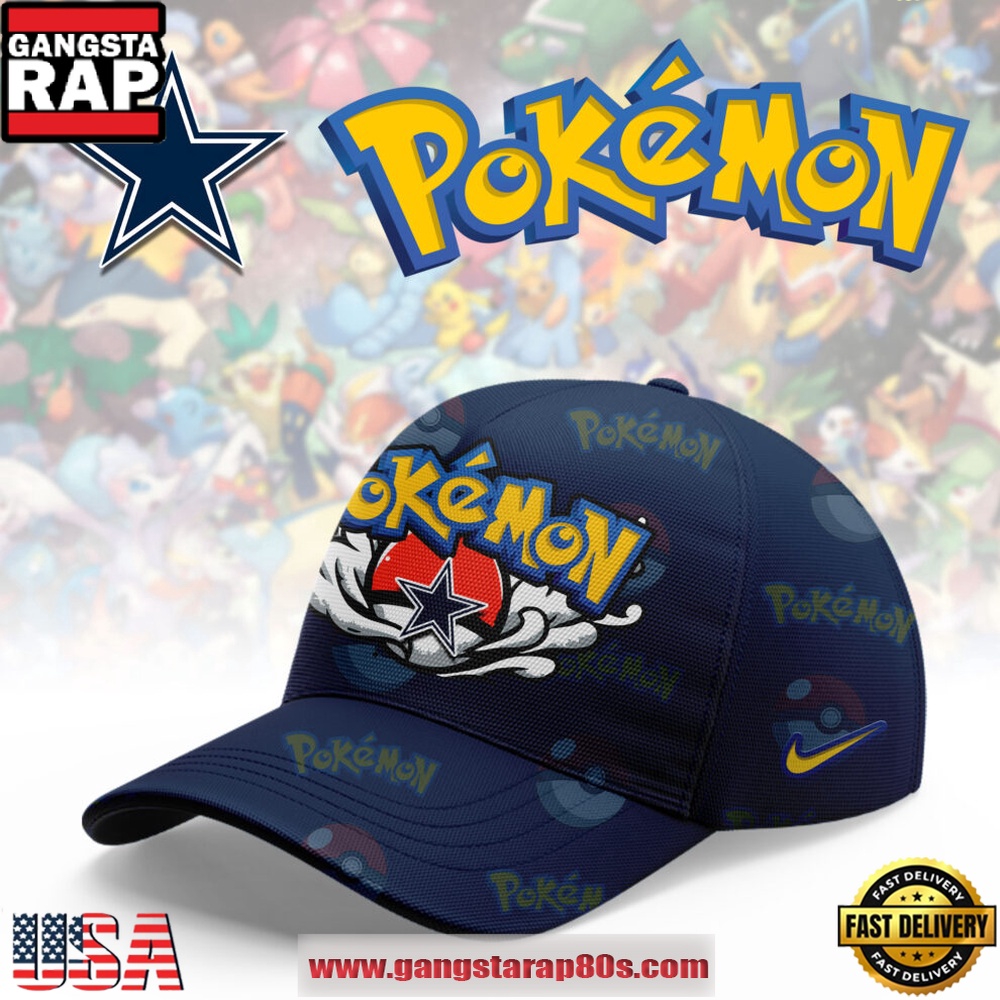 Dallas Cowboys NFL x Pokemon Unique Sports Design Cap Hats