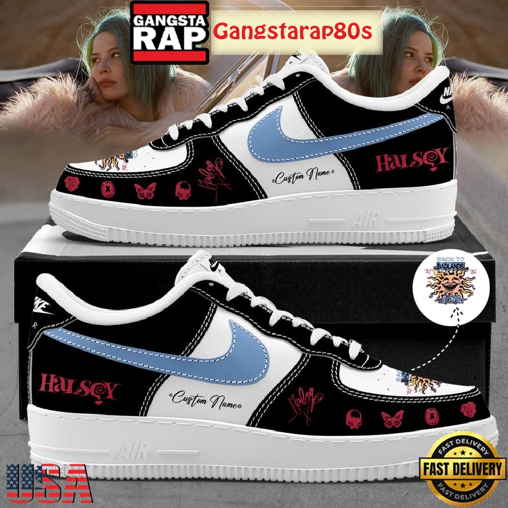 Halsey Back To Badlands Tour 2026 Signature Custom Air Force 1 Sneakers Shoes