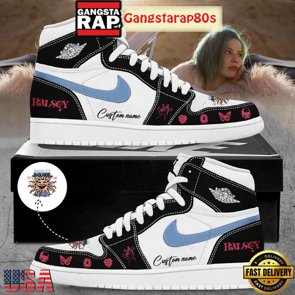 Halsey Back To Badlands Tour 2026 Signature Custom Air Jordan 1 Sneakers Shoes