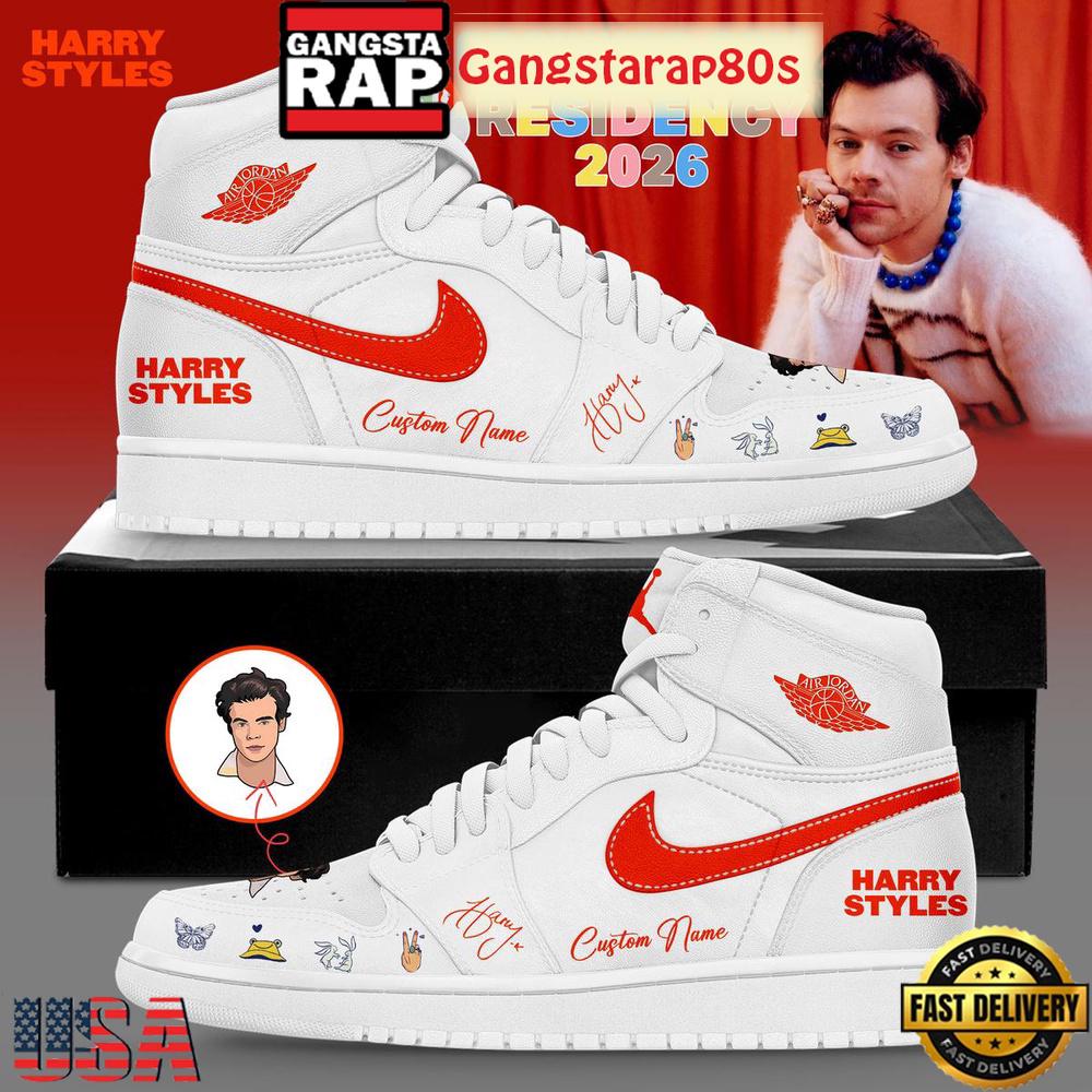Harry Styles MSG Residency 2026 Signature Custom Air Jordan 1 Sneakers Shoes