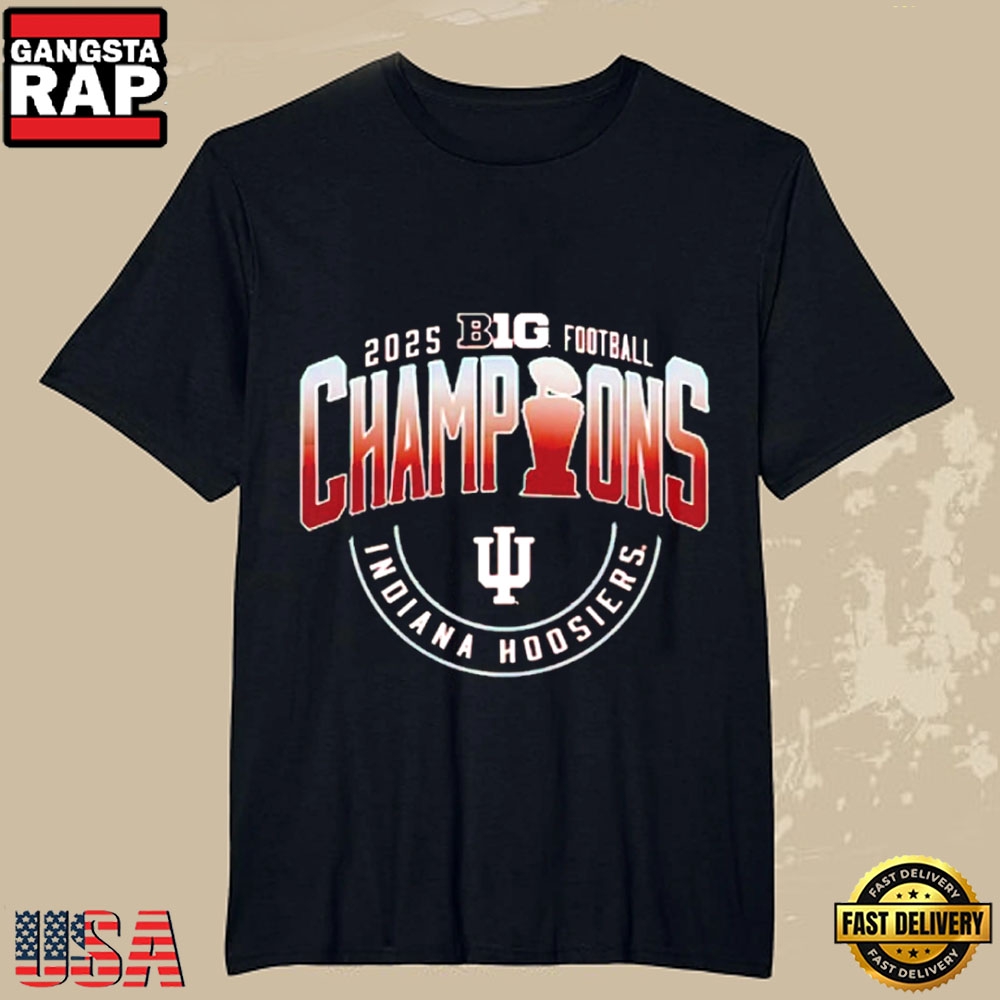 Indiana Hoosiers 2025 Big Ten Football Champions T-Shirt