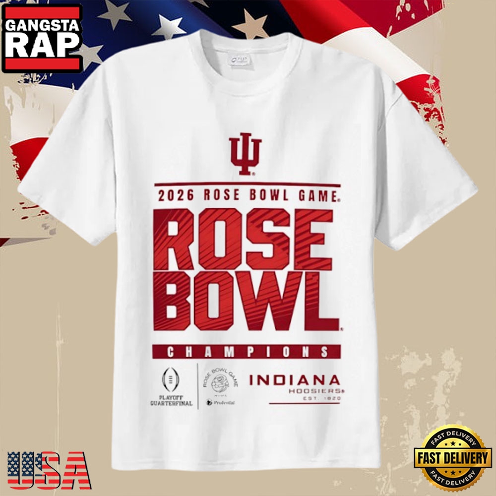 Indiana Hoosiers 2026 CFP Rose Bowl Champions T-Shirt